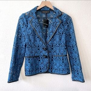 Nanette Lepore Blue Lace Women's Jacket
